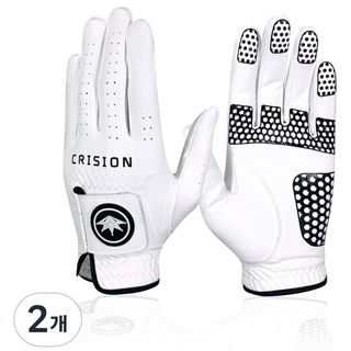 USA 7개국 수출 NEW 논슬립 실리콘 골프장갑 극강의 착용감 미끄럼 방지, 화이트, 2개