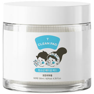 와프랩 사춘기 청소년 클렌징 수분 패드 60매, 1개, 130ml
