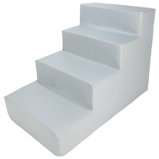 8DECO 강아지계단 PU방수 연그레이 방수 CLG (스폰지포함), 연그레이 방수-4단, 1개