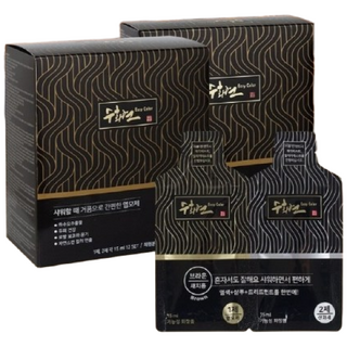 수화연 이지칼라 5분 염색약 샴푸타입 초간편 새치커버, 다크브라운, 13개