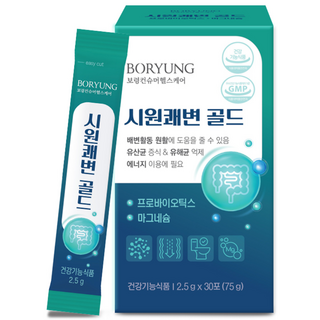 보령 시원쾌변골드 장건강 프로바이오틱스 30포 x 1박스 (총 30포), 75g