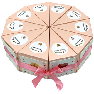 生日蛋糕盒 幸運餅乾 5g*20入+迷你卡片 隨機出貨組, 2套