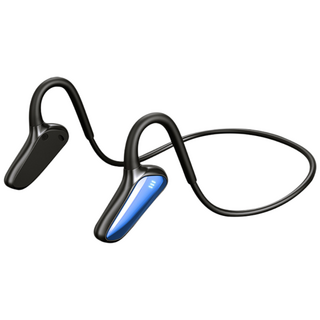 M-D8 블루투스 이어폰 무선 골전도 러닝 스포츠 블루투스 이어폰 방수 스테레오 이어폰, 검정파란색 BX-3C09085L