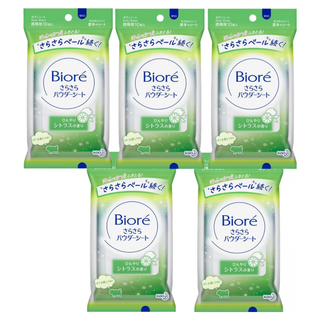 비오레 Biore 사라사라 파우더 시트 시트러스향 10개입 5개세트, 5개