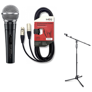 SHURE SM58SK 보컬용 유선 마이크 패키지 SM58MMJ17