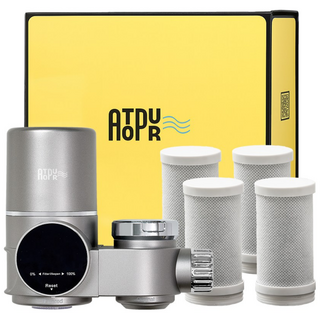 아토퓨어 아기 수전 워터탭 정수 온도표시 필터 [1년세트] 잔류염소 녹물 중금속 제거, 워터탭+필터1년구성, 1세트