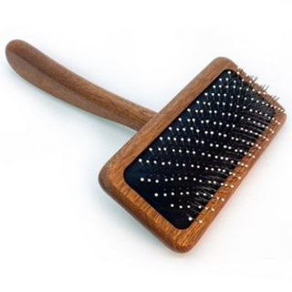 스탠다드펫 소프트 슬리커 브러쉬 강아지빗 애견빗 고양이빗 엉킨털제거, 미니 우드 라운드팁, 1개