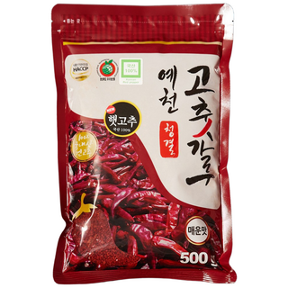 예천 청결 고춧가루 매운맛, 500g, 1개