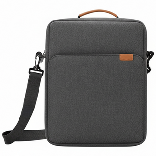 리브봄 방수 태블릿 가방 파우치 크로스백 노트북 수납팩, 1개, 차콜그레이
