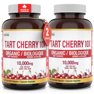 몽모랑시 타트체리 120캡슐 5000mg 10배 농축 Tart cherry 허바 캐나다, 120정, 2개