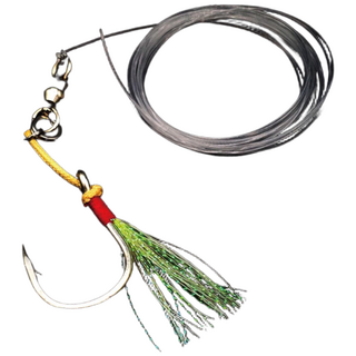 마리수 방어 지깅 채비 부시리 낚시 바늘 빅게임 싱글 지깅훅 쇼크리더 5/0호, 1개, 5개입