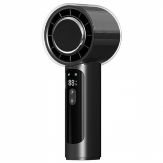 NEXFLOW 미니 냉풍기 3000mAh 배터리 100단계 냉방 빙수기 핸드허브 팬 오래 사용, 검은색