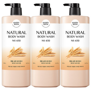 아모레퍼시픽 해피바스 정말 순한 바디워시 900g 3개 향 좋은 올인원 향기 등여드름 보습