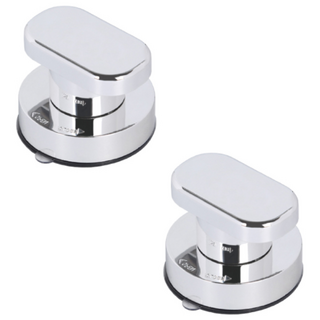 GUNU 強力真空吸附式推拉門單把手 銀色, 2個