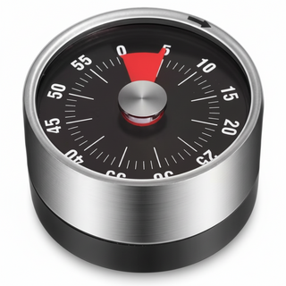 아날로그 디지털 주방 쿠킹 타이머 배터리필요없음, 1개