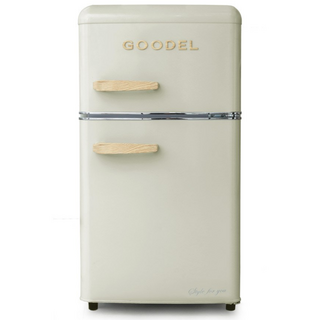 구델 리얼레트로 미니냉장고 85L 크림색