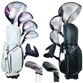 사카타 골프채 풀세트 솔루스 골프백 드라이버 아이언 우드 퍼터 골프백 남성용 여성용, 여성용 그라파이트 L