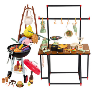 [캐스B] 플레이 캠핑놀이 3종세트(1091set) 어린이 바베큐그릴 모닥불 캠핑장난감