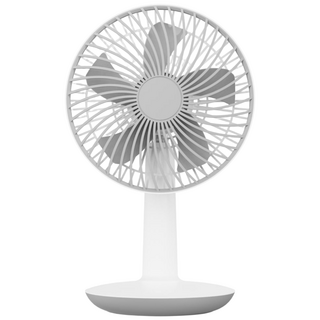 디버스 무선 탁상용 무소음 미니 4000mAh BLDC 선풍기 테이블 사무실 선풍기, 화이트/그레이