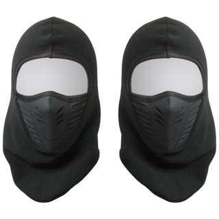 루바이드 방한 바라클라바 기모 방풍, 블랙, 2개