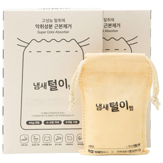 냄새털이범 6개월 사용하는 초강력 탈취제, 90g, 2개