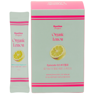 루틴프로젝트 유기농 더 옐로 레몬 스퀴즈드 레몬즙 (20mlx20포), 1박스, 400ml