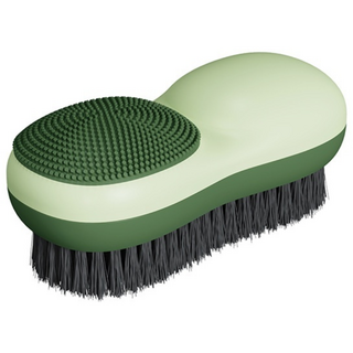 클린앤픽 양면 세탁브러쉬 옷감손상 방지 부드러운 솔 다용도 세척, 1개, 아보카도그린