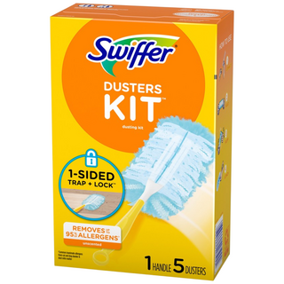 스위퍼 더스터 먼지떨이 스타터 키트 180 손잡이 30cm + 리필 5p, 혼합색상, 1세트