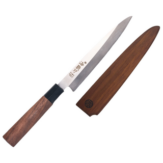 칼판다 조상진 해전도 좌수용 미니 사시미칼 회칼 + 자석 나무 칼집 세트, 1개