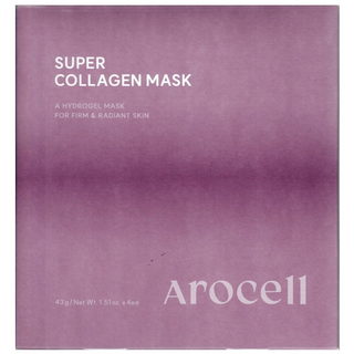 [본사직영] 아로셀 콜라겐 마스크 (마스크팩 ) 콜라겐 인체제대혈 줄기세포 배양액 함유, 4개입, 1개