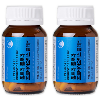 여에스더 포뮬러 100억 CFU 프로바이오틱스 플로라 유산균 클래식 2개월-12개월 상세페이지참조, 60정, 2개