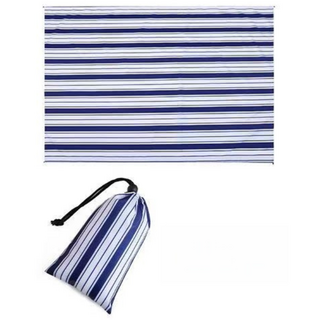 여행용 경량 피크닉매트 미니 방수 돗자리 휴대용, 블루 스트라이프