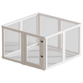 확장형 펫룸 75cm 오픈형 강아지 울타리 애견펜스, 화이트, 1개