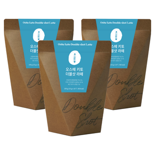 오스떼 방탄커피 (더블샷 라떼) 버터 키토커피 무설탕, 3박스, 15g, 10개입