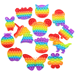 당일발송) KC인증 어몽 팝잇세트 어몽대왕 고리팝잇 푸쉬팝 푸시팝 꾹꾹이 말랑이 보드게임 무지개 레인보우 어몽 5구 뽁뽁이, 레인보우 꽃, 1개