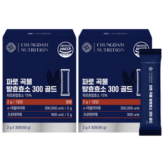 청담뉴트리션 파로 곡물 발효효소 300 골드, 2개, 30회분