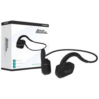 녹스게이밍기어 헤드서퍼 멀티페어링 골전도 블루투스 이어폰, W-M1, 블랙