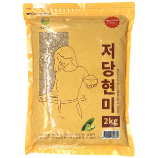 [농협] [25년산 햇곡] 국산 저당 현미 (혈당강하), 1개, 2kg
