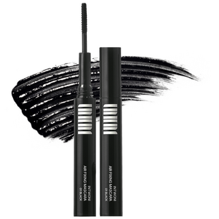 1+1 인투니 NEW 슬림 브러시 에어픽싱 마스카라, 블랙, 2개