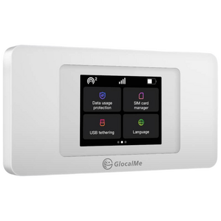 GlocalMe U3X 휴대용 무선 와이파이 DuoTurbo LTE WIFI DuoTurbo 듀얼모뎀 한국지원 일본 중국 유럽 미국 포켓와이파이 무선와이파이 포켓파이, 1개, U3X 화이트