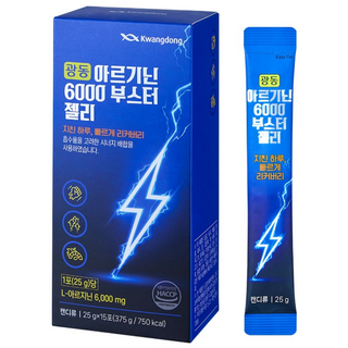 광동 아르기닌 6000mg 오르니틴 타우린 부스터 복숭아맛 젤리, 1개, 15회분