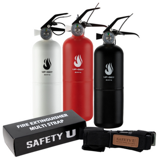 차량용 소화기 UF-007 세이프티유 캠핑용 가정용 사무실 법적 의무화 고급형 실속패키지(소화기+고급스트랩), 1.42kg, 레드, 1개