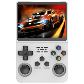 R36S 휴대용 레트로 게임기 3.5인치 공기계, R36S(화이트/게임팩 64GB)