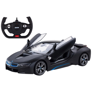 라스타 1:14 BMW I8 도어오픈 RC카, 블랙, 1개