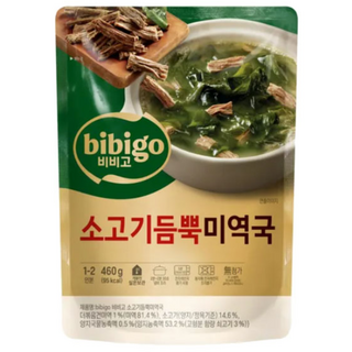 비비고 소고기듬뿍 미역국, 460g, 3개