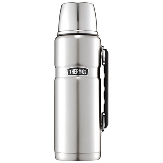 THERMOS 써모스 ROB-001K 트래블킹 대용량 등산 손잡이 보냉병 보온병 텀블러, 스테인레스(S), 1200ml