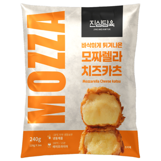 진심담육 튀겨나온 수제 모짜렐라 치즈돈까스 (10장이상 구매 시 특제소스 증정), 120g, 10개