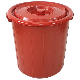 PE저장통 청통 적통 김치통 다용도용기 대형용기 김장통 플라스틱통 물통 효소통, 적색, 1개