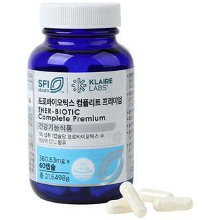 클레어랩스 프로바이오틱스 컴플리트 캡슐 프리미엄 닥터피엔티 probiotics, 3개, 60회분
