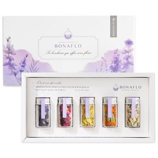 국산 꽃차 5종 선물세트+쇼핑백 생일선물 추석선물 메리골드 장미 꽃차, 1개, BEST, 꽃차세트A